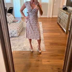 A glow midi wrap dress